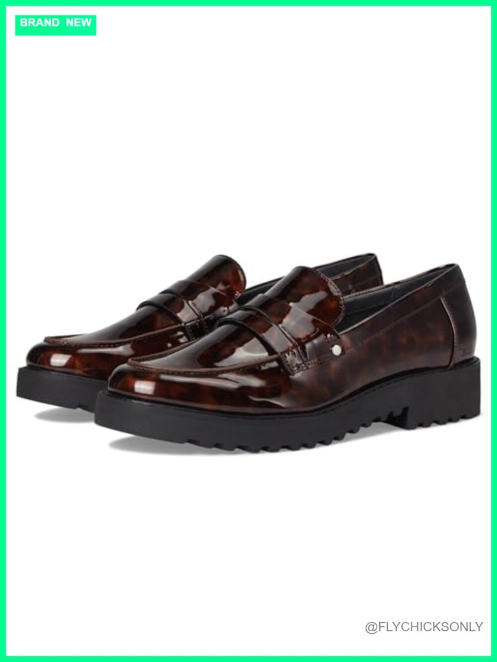 Franco Sarto Cassandra Slip On Loafers Synthetic Leather Penny Strap Business